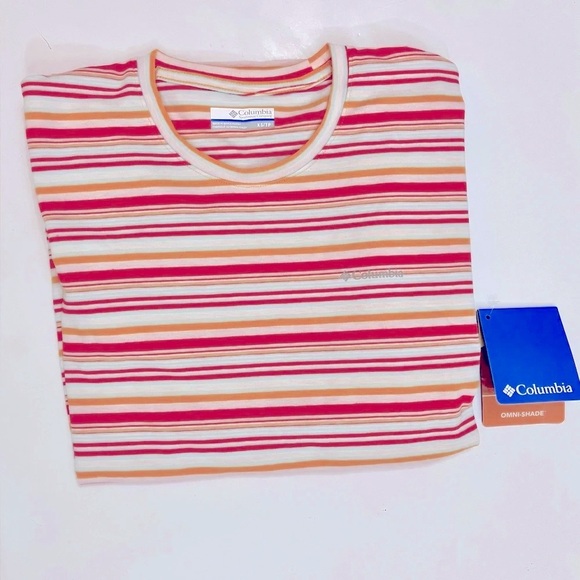 Columbia Long Sleeve Striped Performance Stretch Top Womens XS UPF 50‎ NWT - Picture 10 of 11